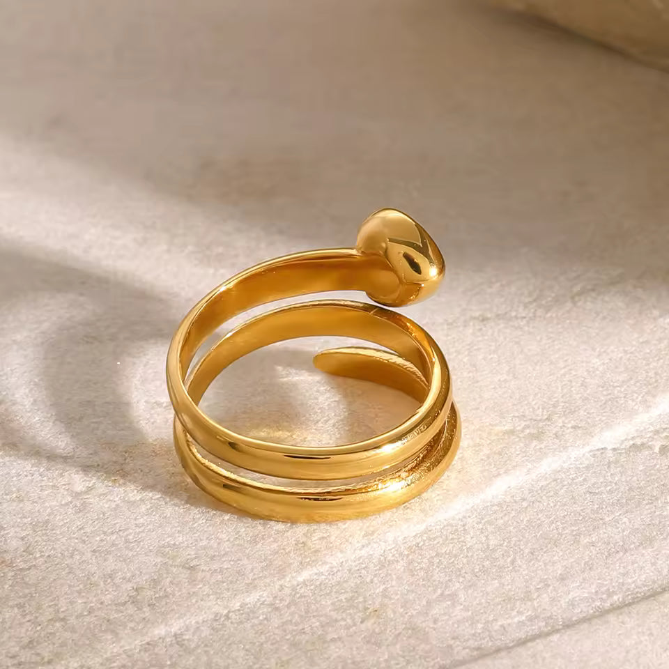 ANILLO CORAZON BRILLANTE