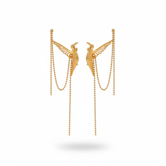 PENDIENTES - EARCUFF COLIBRÍ